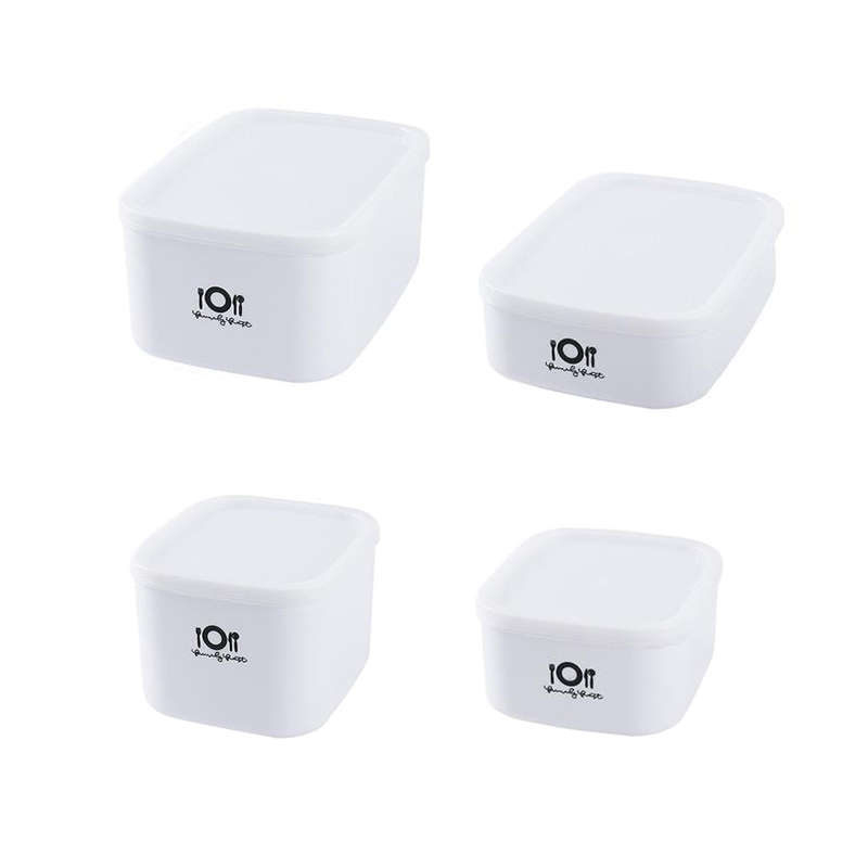 4 Set Food Storage Containers Leak Proof Storage Bowls
