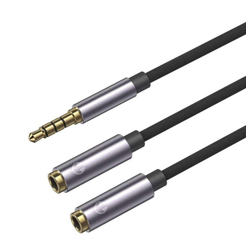 3.5mm Male to Dual 3.5mm Female Microphone Headset
