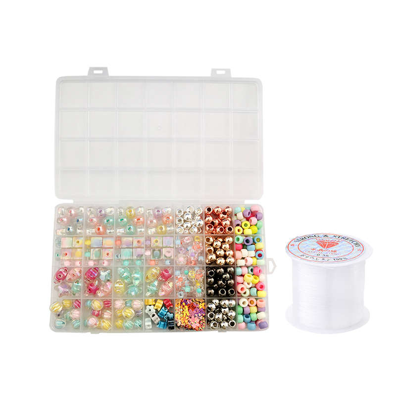 Jacaranda 28 Grids Beads Kit For Bracelets Jewelry Making - Transparent