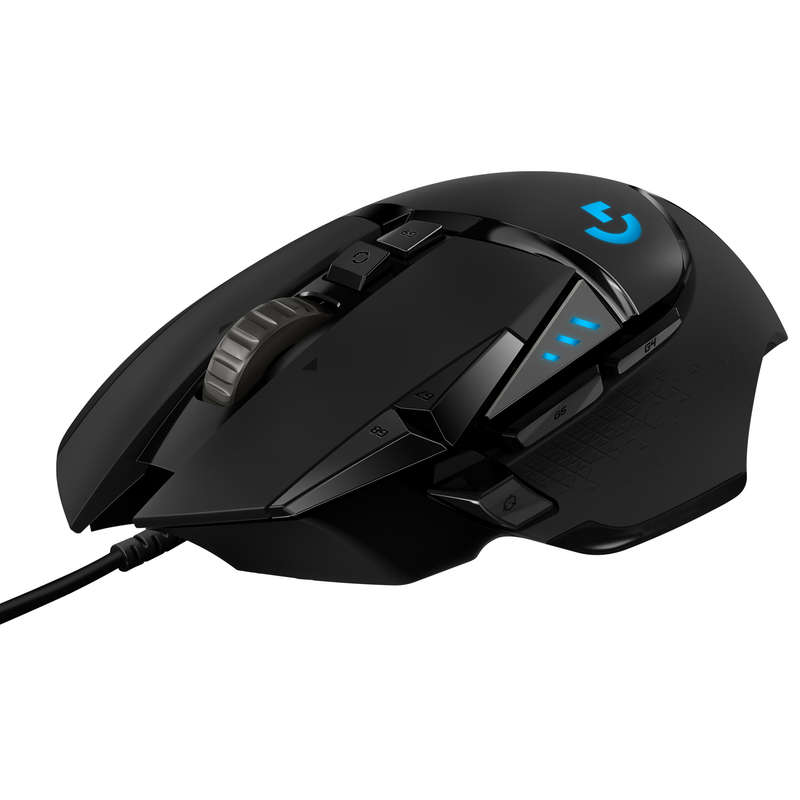 LOGITECH G502 HERO HIGH PERFORMANCE USB GAMING MOUSE, BLACK
