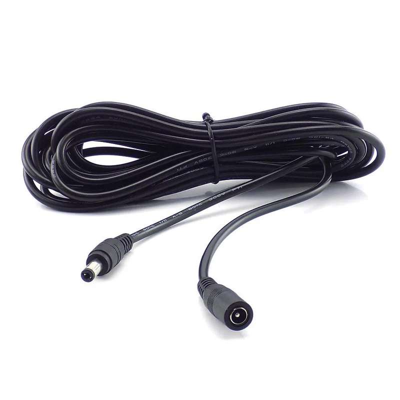 DC Extension Power Cable Male to Female  3m / 5m / 10m / 15m / 20m / 30m | 5.5mm x 2.1mm Plug ...