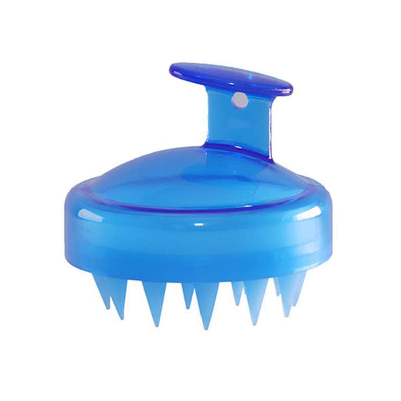 Hair Scalp Massager Shampoo Brush Head Scrubber For Women Men - Blue