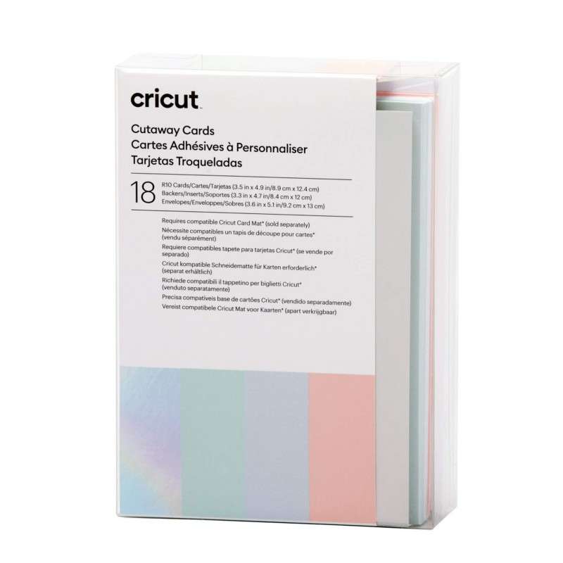 Cricut Cut-Away Cards Pastel R10 (8;9 Cm X 12;4 Cm) 18-Pack