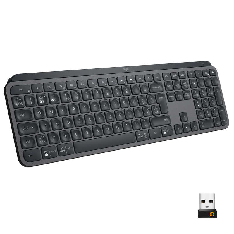 Logitech MX Keys Advanced Wireless Illuminated Keyboard Graphite