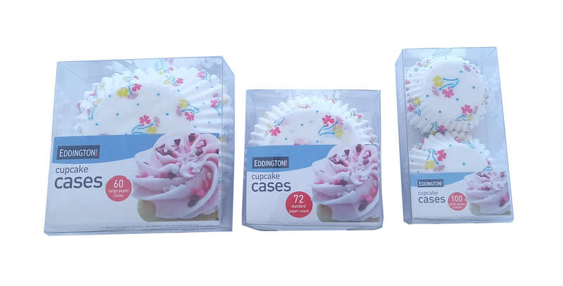 Eddingtons 232x Cupcake Case - 3 sizes 100xS-72xM-60xL - Spring Bouquet