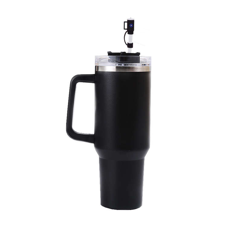 40oz Stainless Steel Vacuum Insulated Tumbler Water Bottle - Black
