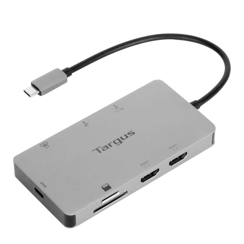 Targus - USB-C Universal Dual HDMI 4K Docking Station with 100W Power Delivery Pass-Thru