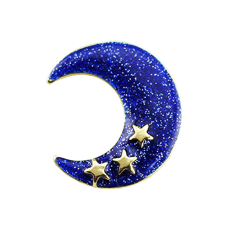 Crystal Moon Geometry Brooch For Women