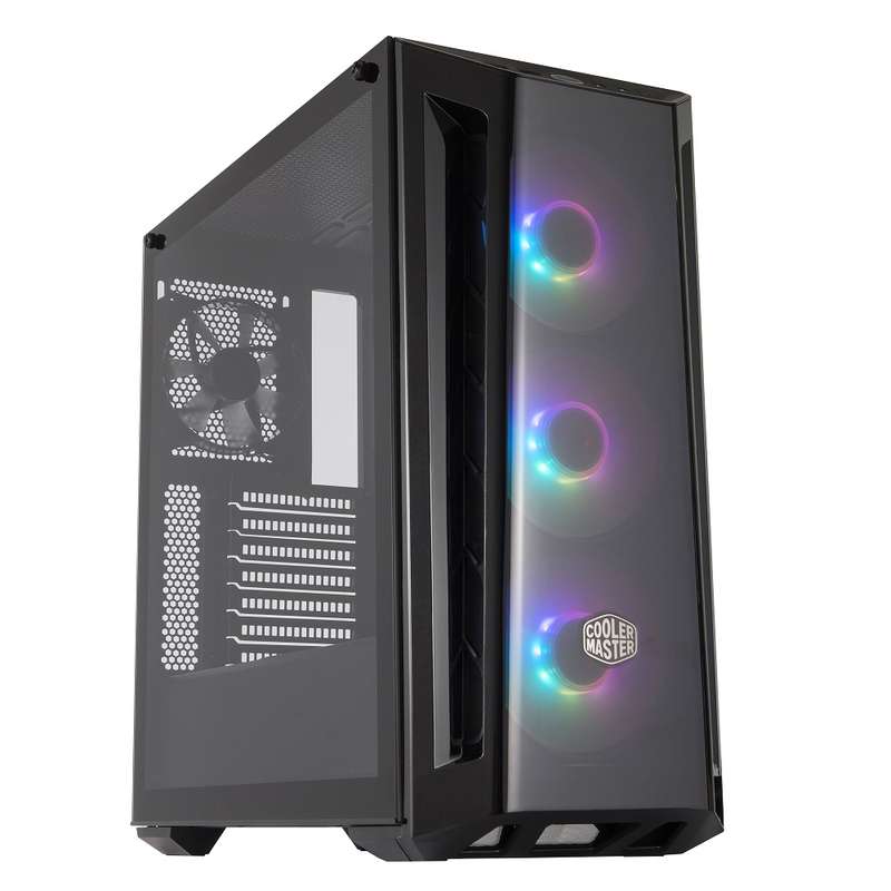 Cooler Master MasterBox MB520BK ARGB Case W/TG+Fan+Mirror-BK