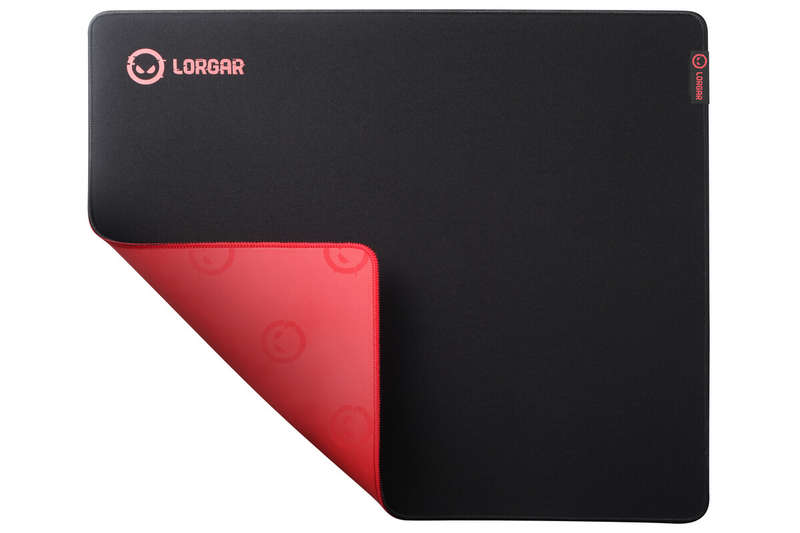 Lorgar Main 325, Gaming mouse pad, Precise control surface, Red anti-slip rubber base, size: 500m...