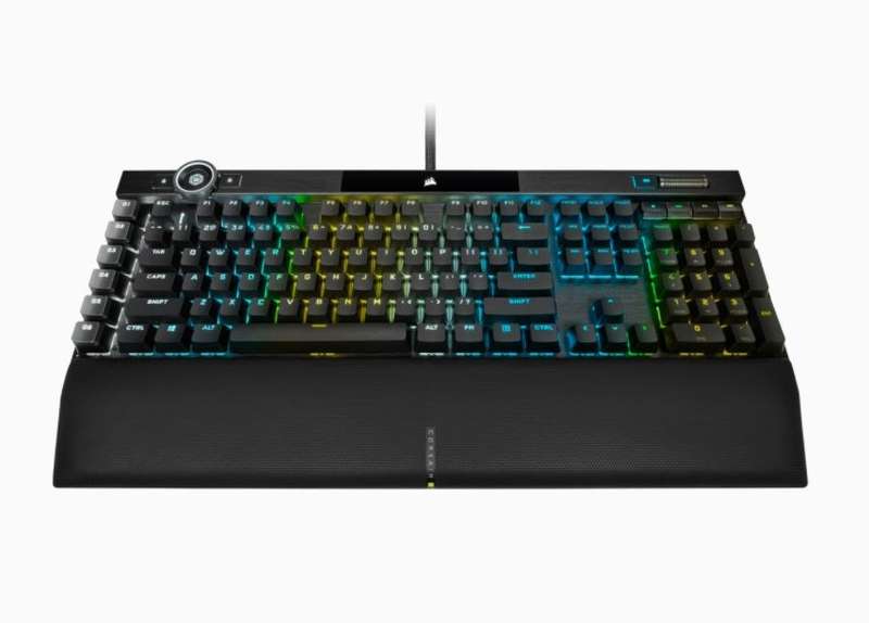 Corsair K100 RGB Mechanical Wired CHERRY MX SPEED Switch Keyboard with RGB Backlighting  Black.