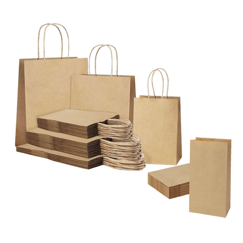 Brown Kraft Paper Bags With Paper Lunch Bags