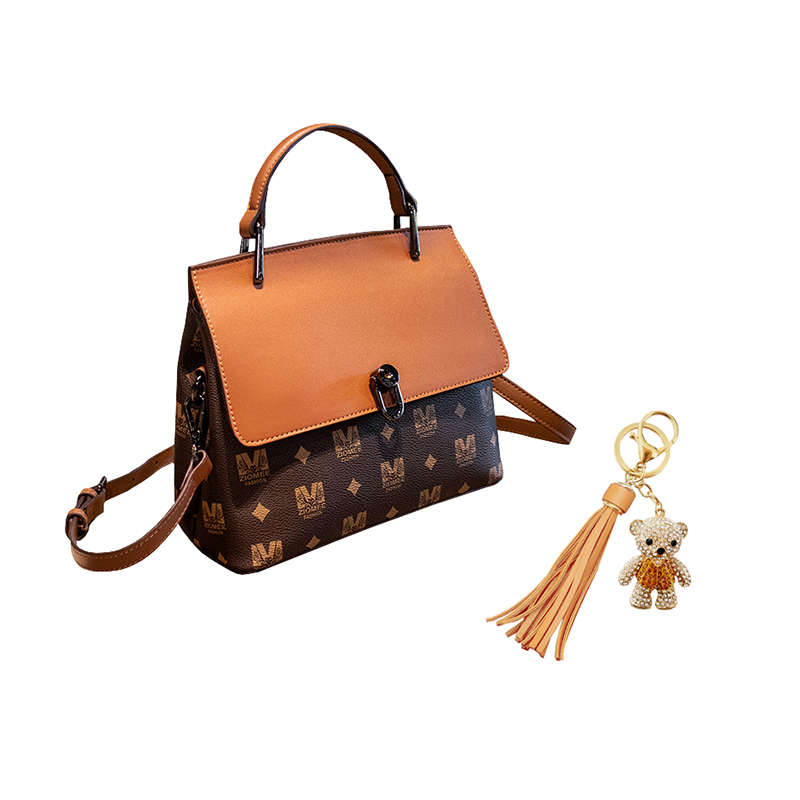 Top Handle Purses for Women Satchel Shoulder Bag with Pendant