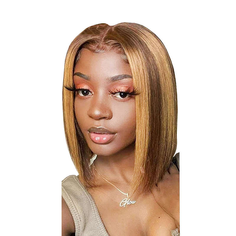 12inch Short Straight Bob Wigs - Brown