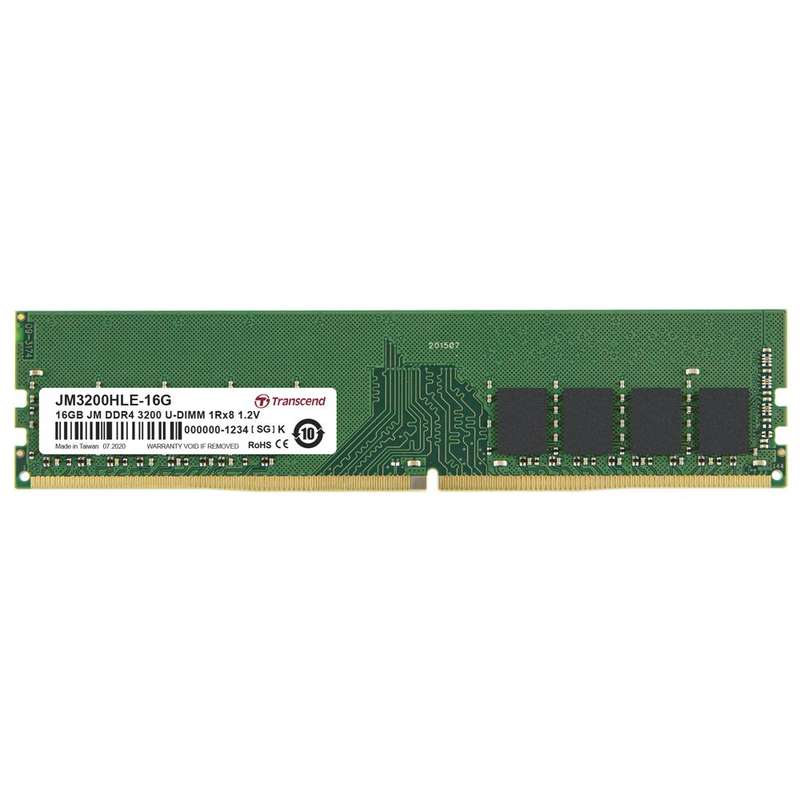 Transcend 16GB DDR4-3200 Unbuffered U-DIMM JetRam