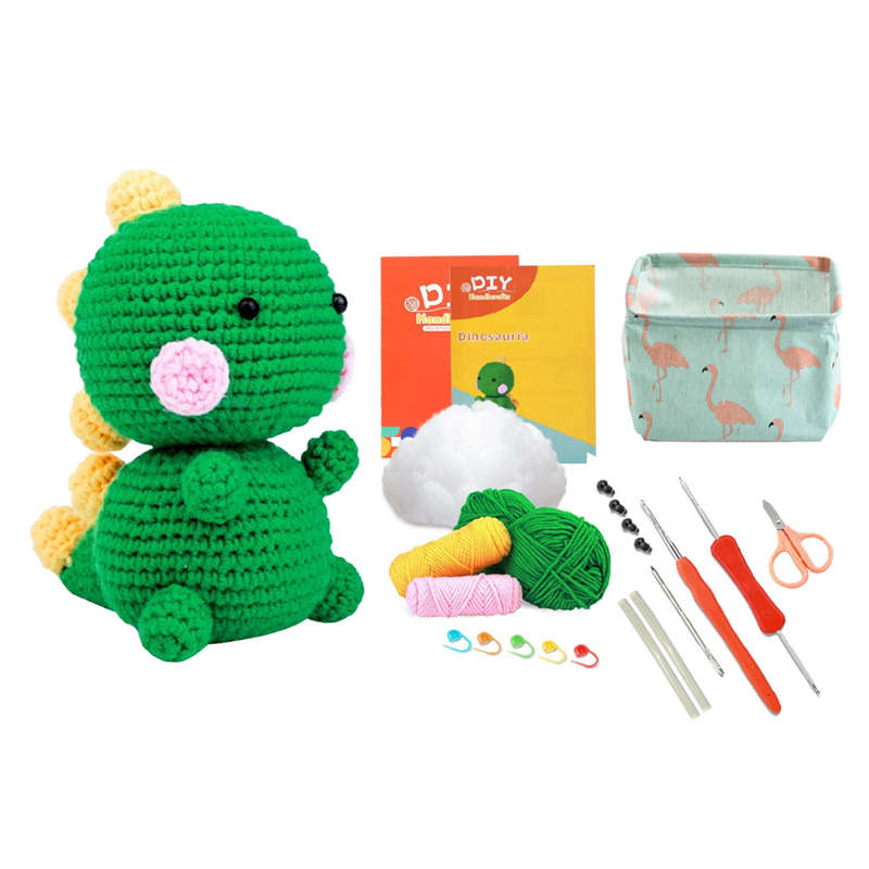 Jacaranda DIY Animal Crochet Kits Complete Crochet Starter Kits - Green
