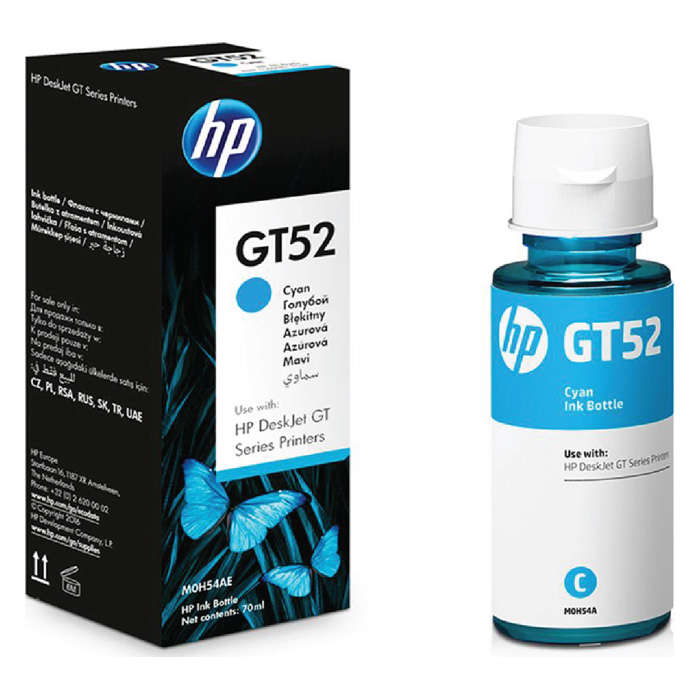 HP GT52 Cyan Original Ink Bottle