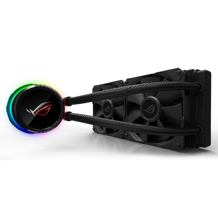 ASUS ROG Ryuo 240 All-in-one liquid CPU cooler with color OLED