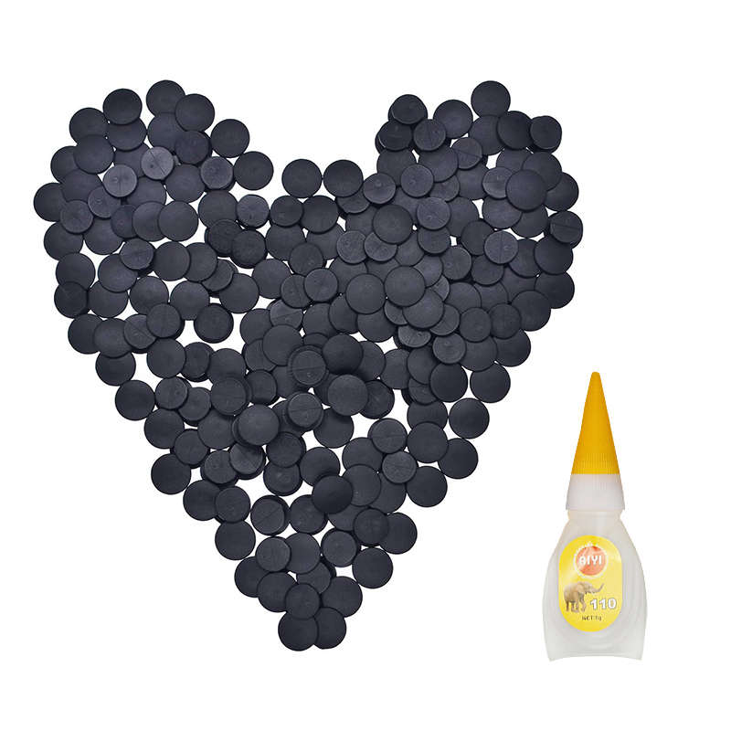 Charm Buckle Plastic Button Accessories For Shoe Charms - Black