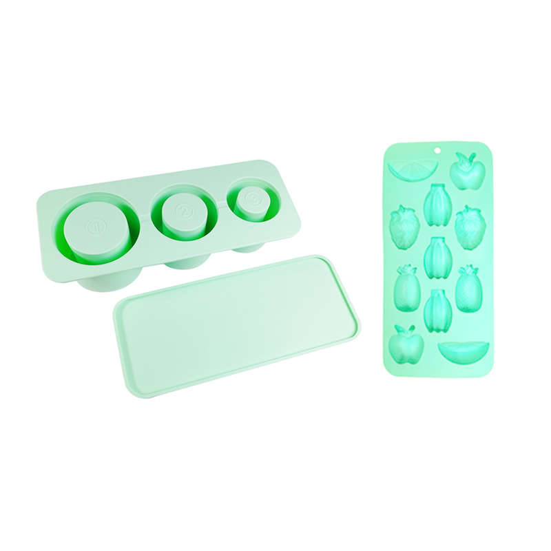 Ice Cube Tray for 40oz Tumbler With 3-in-1 Silicone Ice Cube Mould - Green