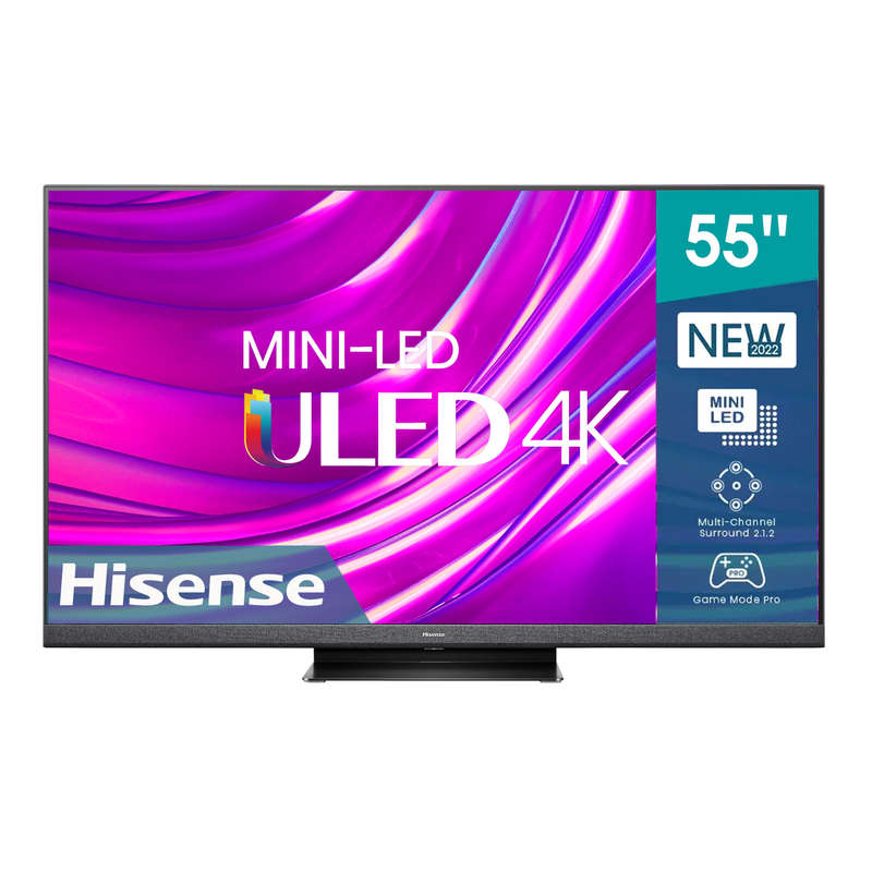 Hisense 55" U8H Mini-LED 4K ULED Smart TV with Quantum Dot & HDR10+ 120Hz