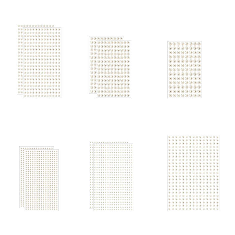Bigfive Self Adhesive Pearl Stickers Peals Gems For DIY Craft Crafts Decor