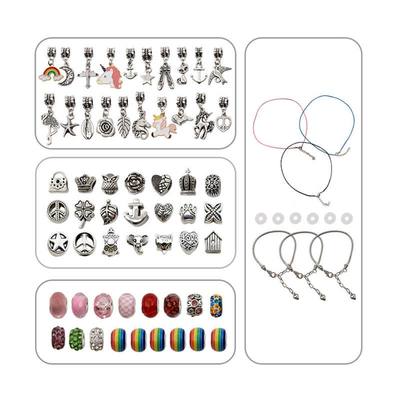 DIY Unicorn Charm Bracelet Set Jewelry Making Supplies
