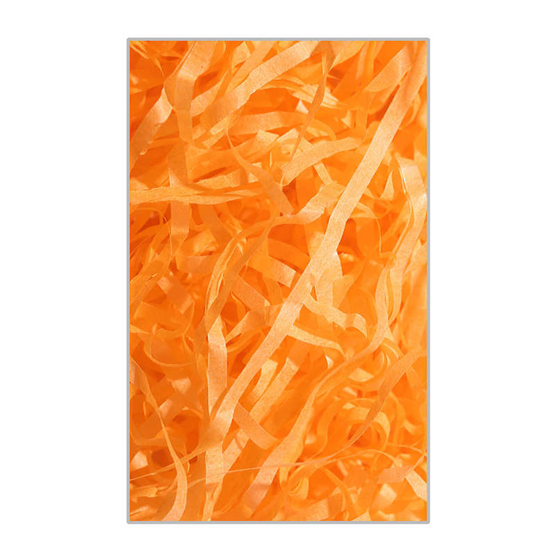 Shredded Paper Filler Crinkle Confetti Shreds For Wrapping - Orange