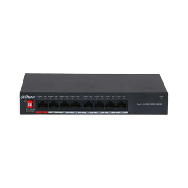 Dahua 8-Port Unmanaged Desktop Switch with 8 Port PoE - DH-PFS3008-8GT-96