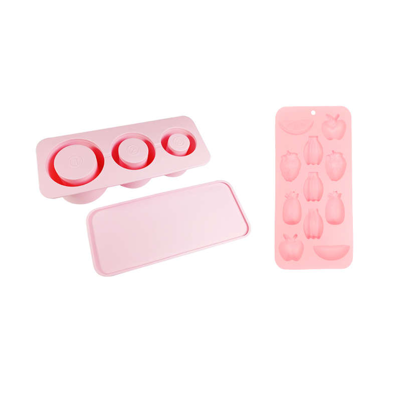 Ice Cube Tray for 40oz Tumbler With 3-in-1 Silicone Ice Cube Mould - Pink