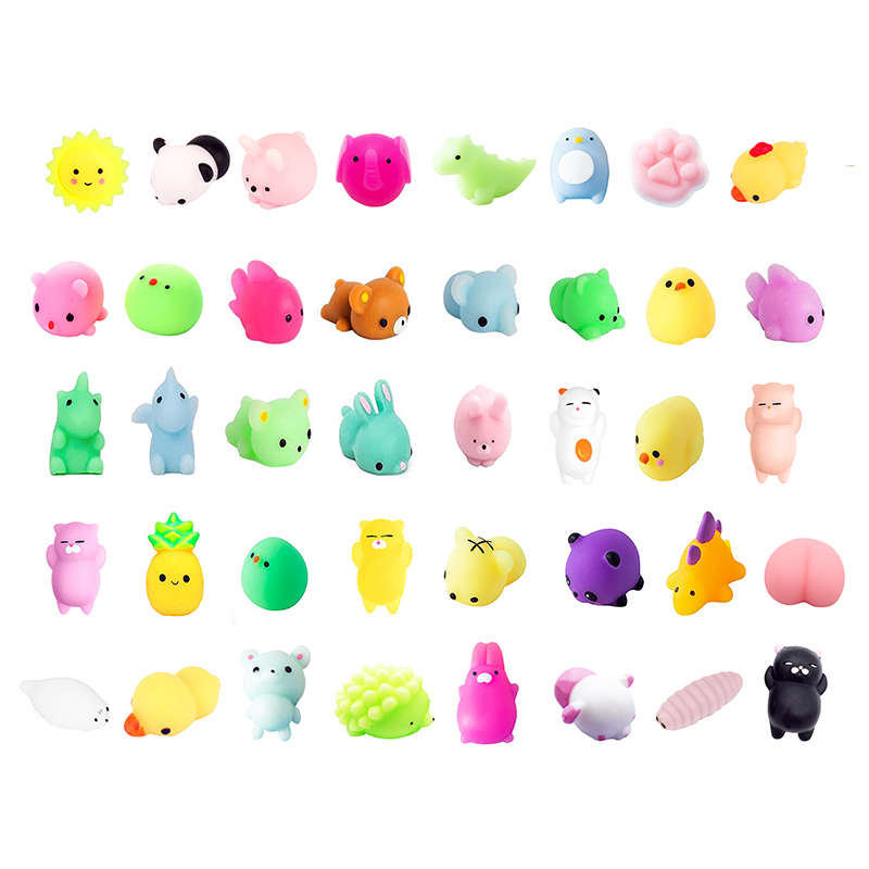 40 Pieces Mochi Squishy Toys For Kids Mini Stress Relief Toys