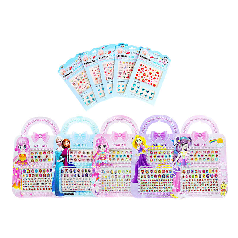 10 Pieces Nail Art Stickers Cute Cartoon 3D Self Adhesive Nail Art Supplies