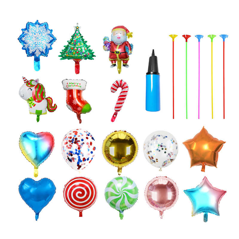 Jacaranda 22 Pieces Foil Inflatable Balloon Party Decorations Supplies - Green