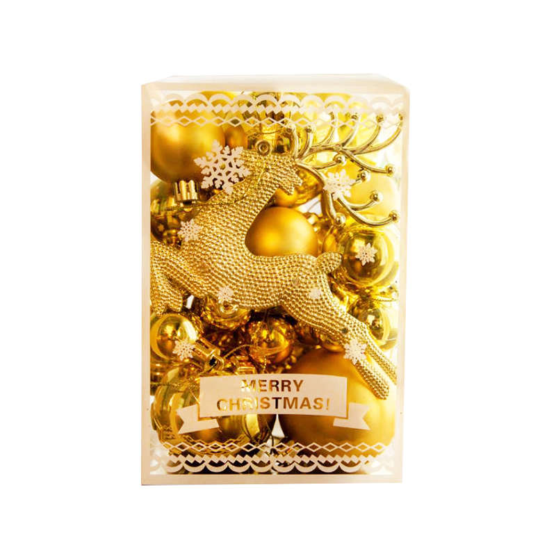 30pcs Christmas Ball Ornaments Tree Decorations For Holiday - Gold