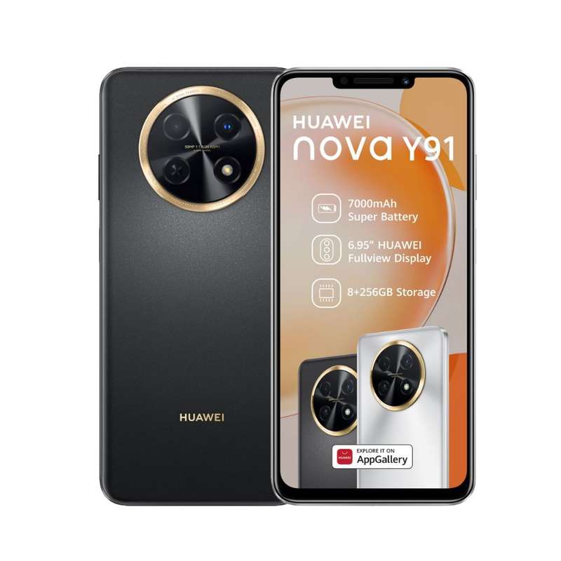Huawei Nova Y91 256GB LTE Dual Sim Smartphone - Black