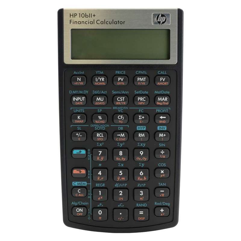 HP 10bll plus business calculator