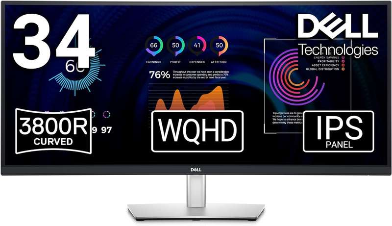 Dell 34 Curved USB-C Hub Monitor P3424WE - 86.5cm (34)
