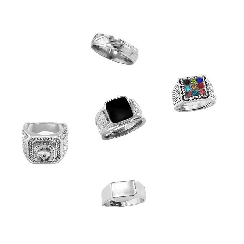 Signet Stainless Steel Rings