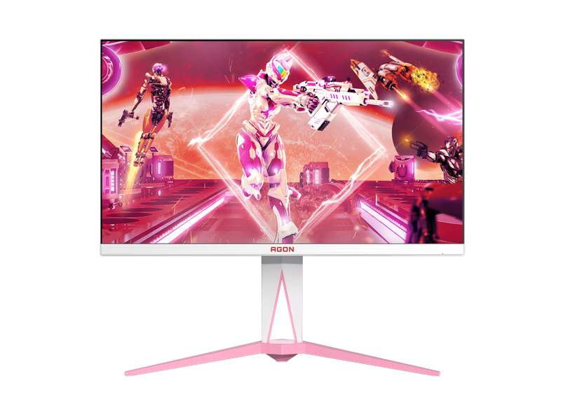 AOC AG275QXR AGON PINK Gaming Monitor|27 inch|IPS FHD 165Hz|1ms|HDMI DP|VESA|Flicker Free;|Low Bl...