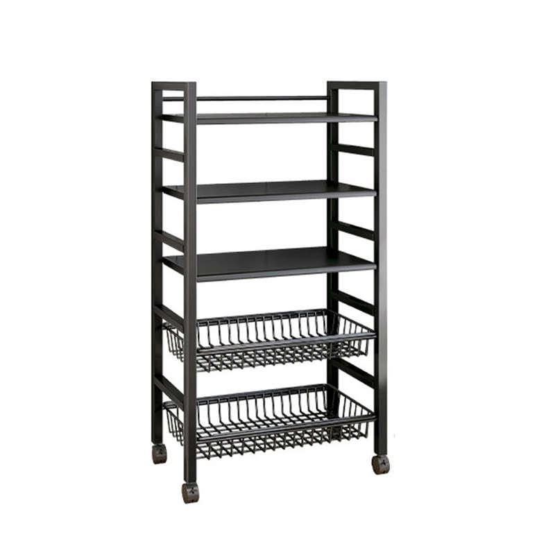 5 Tiers Kitchen Crevice Storage Rack Multi-Layer Trolley Rack