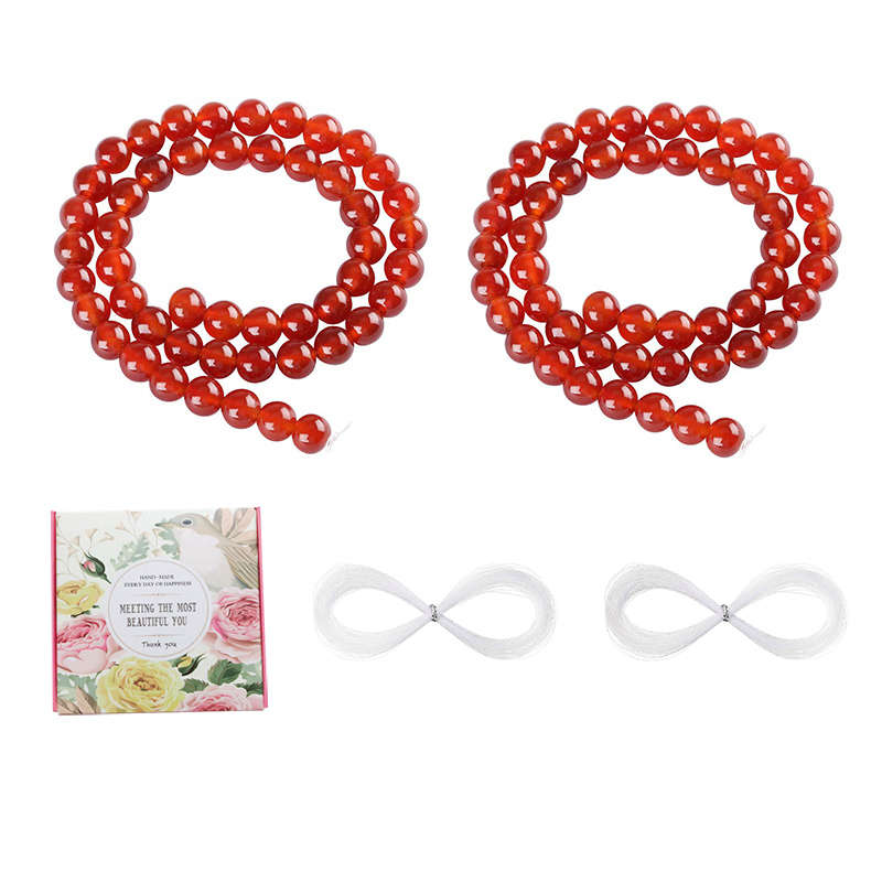 8mm Natural Black Onyx Gemstone Round Loose Beads For Jewelry - Carnelian