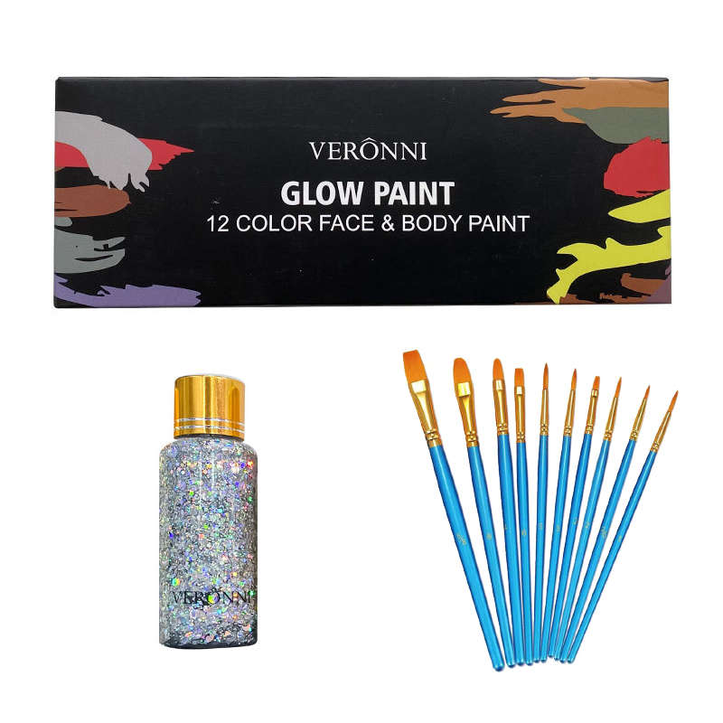 Jacaranda Party Artist Fancy Makeup Painting Kit With Brushes