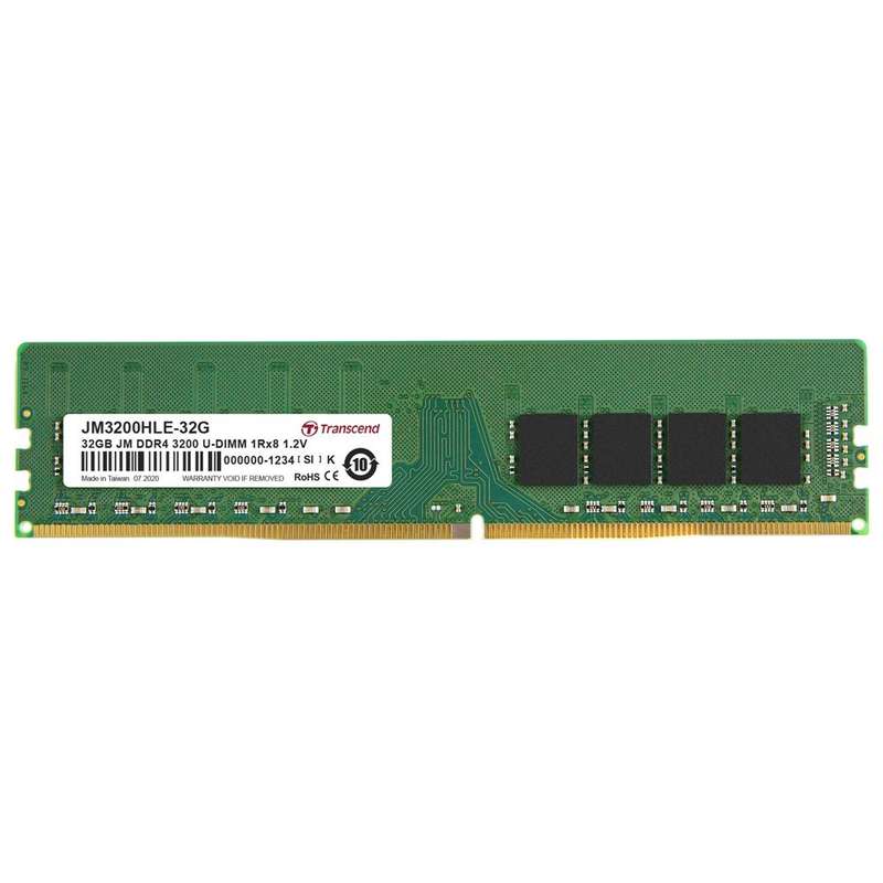 Transcend 32GB DDR4-3200 Unbuffered U-DIMM JetRam