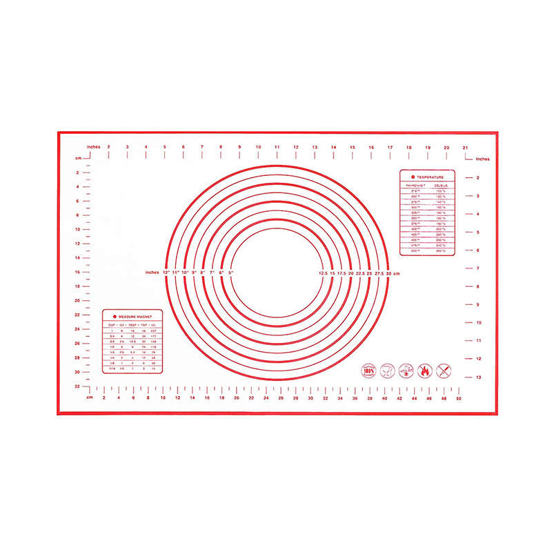 Large Silicone Pastry Mat Extra Thick Non Stick Baking Mat - 50*70cm