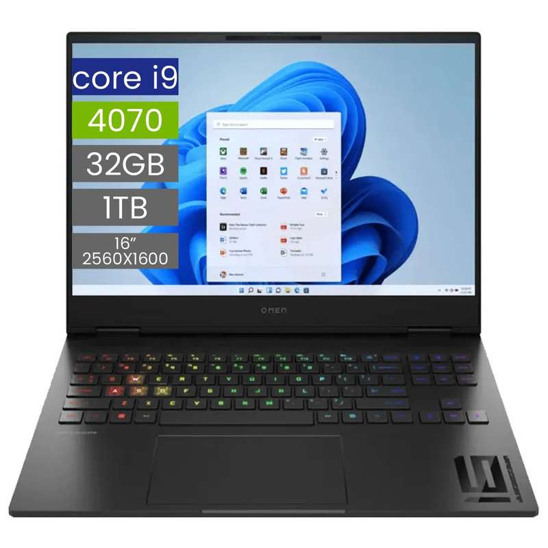 HP Omen 16" Core-i9 32GB 1TB Win 11 Pro Notebook