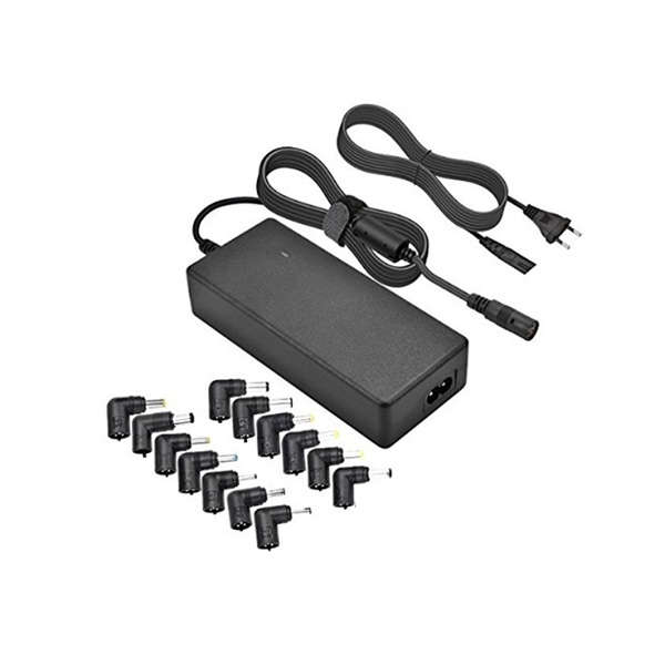 Universal Notebook Power Adaptor With 9 Plugs Blac