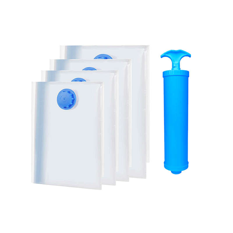 DHAO 4 Pack Vacuum Storage Bags Space Saver Bags With Hand Pump
