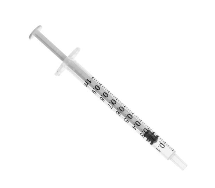 1ml Luer Slip Disposable Syringe - Box of 100