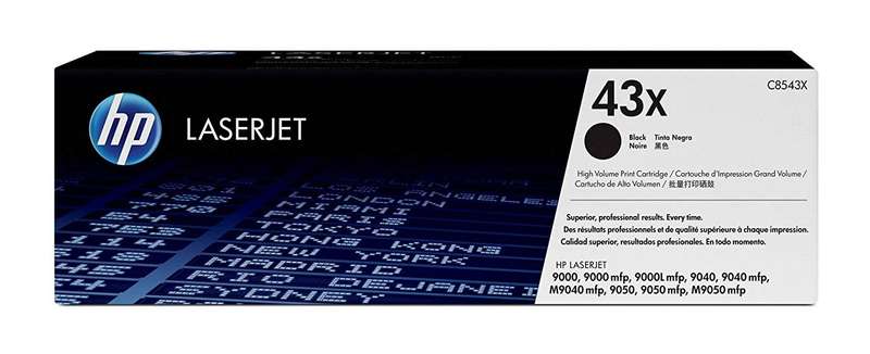 HP 43X High Yield Black Original LaserJet Toner Cartridge,30,000 pages