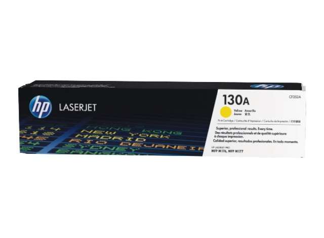 HP 130A Yellow Original LaserJet Toner Cartridge,1,000 pages